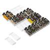 Famhap Organizzatore trasparente del cassetto delle spezie 24pcs