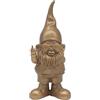 L & P Home & Gifts Lesser & Pavey, statuette dorate di gnomi che si comportano male, per decorare la casa, ornamenti ideali come regalo di amicizia per donne e uomini, grazioso centrotavola e accessori per il soggiorno