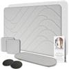 Chandelita Tappeto Bagno Diatomite 60×39 cm ad Asciugatura Rapida - Set con Accessori, Antiscivolo, Igienico e Assorbente - Tappeto Diatomite Bagno Ideale per Doccia e Bagno Moderno