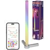 OSRAM SMART Lampada da tavolo intelligente e moderna per illuminazione indiretta con tecnologia WiFi, Magic RGB, dimmerabile, argento, alluminio, sorgente luminosa non sostituibile