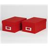 walther design FB-115-RD - Scatola portaoggetti, confezione da 2, rosso