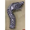 Fatto a mano Nuovo manico testa di drago di design in alluminio per bastone da passeggio i...