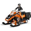Bruder Motoslitta con Conducente e Accessori