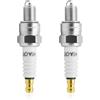 Wai Danie 2 Pezzi Candela CR7HSA A7RTC A7TC A7RC 4549 Compatibile con Kymco Like 50 4T GY6 50cc 70cc 90cc 110cc 125cc 150cc XR80 XR100 CRF80 CRF100 YFM50 TTR125 KLX140