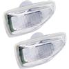 Bywindup 2 pezzi di ripetitori di indicatori laterali compatibili con Dacia Logan II Sandero II Duster II II Sostituzione per 261601801R 261651140R