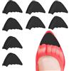 Thinp Inserti per dita dei piedi per scarpe troppo grandi, 4 paia di inserti regolabili per scarpe di mezza taglia rendono le scarpe adatte a stivali casual sportivi con tacco alto (nero)