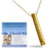 HALUKAKAH I AM ENOUGH Collana Respirazione Zen con Catena in Placcato Oro 18K:Strumento di Meditazione e Sollievo dall'Ansia per Rilassamento,Pratica Respiratoria,Sale dell'Himalaya Incluso