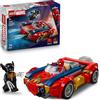 LEGO S.P.A Lego 76336 Marvel Auto di Spider-Man vs. Venomized Wolverine
