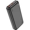 HOCO J101A.BK - Fast Charge 20000mAh PD Type-C 20W e USB-A 22.5W QC con Indicatore Led - Black