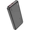 HOCO J101 - Fast Charge 10000mAh PD Type-C 20W e USB-A 22.5W QC con Indicatore Led - Black