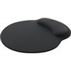 Speedlink VELLU Memory Foam Mousepad - tappetino mouse ergonomico con poggia mano in memory foam, Poggiapolsi per computer, PC, notebook, laptop, antiscivolo, nero
