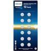 Philips Alkaline 1 Volt A76 Batterie, Ottimali per orologi, calcolatrici e piccoli dispositivi elettronici, confezione da 12