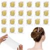 Piriuuo 30 retine per capelli invisibili, retine per capelli elastiche, riutilizzabili, a maglia fine, in nylon, per infermieri, ballerine, assistenti di volo
