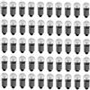 ShuoHui 50 lampadine a sfera E10 2,5 V DC 0,3 A, in miniatura, base a vite, bianco caldo (2,5 V)