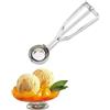 Fictory Cucchiaino per Gelato, Porzionatore per gelato in acciaio inox, Ice Cream Scoop 4cm, cucchiaio da gelato con grilletto e impugnatura comoda, per gelato, purè di patate, biscotti, pasta e melone