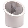 Snips Scolaposate con Separatori | Portaposate | Colore Bianco Grigio | Griglia Removibile | Made in Italy | BPA Free | 17 x 16 x 16.5 cm