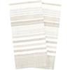 Tefal T-fal Textiles Skipping Stripe 99942 - Asciugamano da cucina doppio, confezione da 2