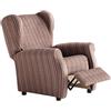 Martina Home Rivestimento Elastico per Poltrona Relax 32x42x8 cm Marrone