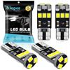 Alopee 4-Pack Lampadine LED W5W T10/194/501 12V - 9 SMD 2835 Canbus Senza Errori, Luci Posizione LED Bianco per Auto (Luci Scalino Cortesia, Luci Targa, Luci del Bagagliaio, Luci Porta, Luci Lettura)