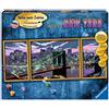 Ravensburger 28951 - Colorare con i Numeri Profilo di New York Premium, trittico, 100 x 40 cm