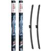 Bosch Automotive Bosch Aerotwin eA 843 S Tergicristalli Anteriori, 550 mm / 550 mm | Set di 2 Tergicristalli di Ricambio, con Adattatore Preassemblato - Confezione Salvaspazio