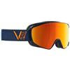 Black Crevice Unisex - Adulto Occhiali da Sci Schladming, Navy Orange, Taglia M (Circonferenza Testa 55 - 58 cm)