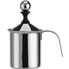Haofy 400ML 800ML Montalatte Manuale in Acciaio Inossidabile Doppia Maglia Schiuma per caffè Frullatore per Panna Frullatore Montalatte Manuale (800 ML)