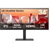 LG 34BA75QE-B Monitor PC 86,4 cm (34") 3440 x 1440 Pixel Wide Quad HD LCD Nero