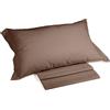 Caleffi - Completo Letto 100% Cotone Composto da Lenzuola Una Piazza e Mezza 190x285 + 1 Lenzuolo con Angoli Coprimaterasso Una Piazza e Mezza 130x200 per Materasso Alto 28 cm + 1 Federa Cuscino 50x80