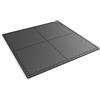 AKTIVE Tappetino fitness, pavimento in schiuma per palestra, tappetino puzzle, 4 pezzi, 60x60 cm, 120x120 cm, 1 cm di spessore, nero, tappetino girevole, uso esterno e interno