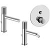 PAFFONI Composizione miscelatori lavabo e bidet con scarico automatico + incasso doccia con deviatore jo Paffoni - Cod. Articolo: JO075CR+JO135CR+JO015CR