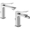 PAFFONI Composizione miscelatori lavabo e bidet cromo con scarico automatico Tilt Paffoni - Cod. Articolo: TI075CR+TI135CR