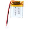 Sunkoo Batteria ai polimeri di litio 3,7 V 680 mAh 102530 ricaricabile con cavo connettore JST per altoparlanti e dispositivi wireless