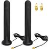Aicharynic 2 X 5G LTE Antenna 4G Amplificatore di segnale Omnidirezionale SMA TS9 Connettore 12DBI Omnidirezionale Base Magnetica Antenna con Cavo RG174 per Router 3G/4G/5G/GSM/GPRS