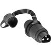 AGRISHOP 1 pezzo Spina 3 Poli Trattore 12v,DIN 9680,CE ROHS,Impermeabile, Spina 3 Poli Femmina per Rimorchio Macchine Agricole, Spina 3 poli per camion Carovana Barca RVAutomobili