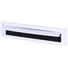 STORMGUARD 06SR0160000W Coperchio paraspifferi per cassetta delle lettere interna con spazzole e aletta, in PVC bianco