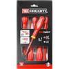 FACOM AT5VE.PB - Set di 5 cacciaviti isolati rosso/nero