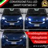 ELM CONVERSIONE FARI FULL LED SMART FORTWO 451 6000K LED CANBUS ALTA LUMINOSITA'