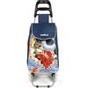 Excelsa Kimono Carrello Porta Spesa, Capacità 38 L, Sacca Rimovibile, Idrorepellente