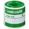Leukosilk Cerotto in Rocchetto Ipoallergenico Leukosilk in Seta 5x500cm