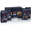 Delonghi Kit di degustazione con chicchi di caffè Kimbo per De'Longhi, 4x250 g e 2 bicchieri per espresso DLSC316