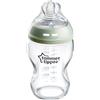Tommee Tippee Biberon in Vetro Closer to Nature, Tettarella Simile al Seno a Flusso Lento con Valvola Anticolica, 250ml, Confezione da 1, Neutro