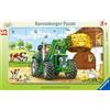Ravensburger Puzzle per bambini Ravensburger, modello 06044, trattore agricolo, puzzle a telaio per bambini dai 3 anni in su, con 15 pezzi