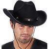 Cappello cow-boy in feltro nero taglia 59