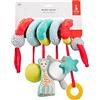 Sophie la Girafe - Pallottoliere Spirale Passeggino 100% Tessile - Da 3 Mesi - Lunghezza Regolabile 20-80 cm|2 Attacchi Velcro | Texture Varie | Lavabile Giocattolo Educativo Passeggino|Regalo Neonato