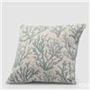 EDG Enzo De Gasperi Cuscino con Coralli Quadrato 43 x 43 Cm Blu Bianco