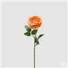 EDG Enzo De Gasperi Rosa Ramo con Foglie H 50 Cm Pianta Artificiale Arancione