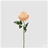 EDG Enzo De Gasperi Rosa Ramo con Foglie H 50 Cm Pianta Artificiale Colore Salmone