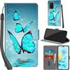 PHINIENLAND Cover per Honor 200 Lite custodia portafoglio Turquoise | 3 scomparti carte, 1 tasca banconote, Chiusura magnetica, Supporto, Pelle PU flip cover per Honor 200 Lite