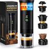 Genzo Caffettiera portatile capsule compatibile con Nespresso Dolce Gusto e Caffè Macinato - Versione migliorata 2026 - Coffe Machine - Macchina da caffè portatile a capsule universale con display LED e più